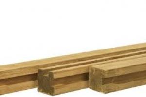 houten gleufpaal 