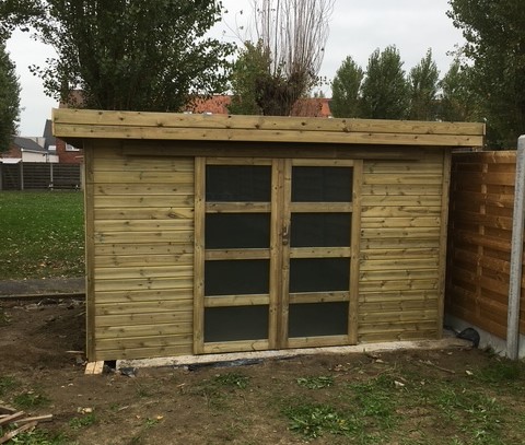 tuinhuis vintage dubbele deur